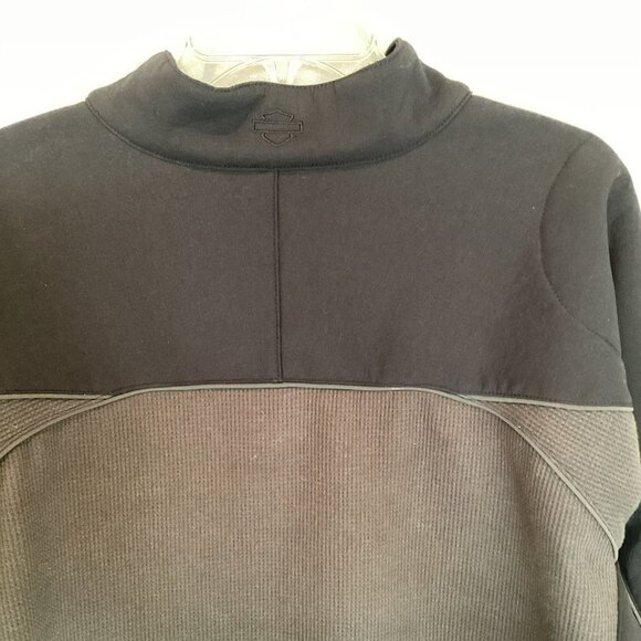 Harley-Davidson Men's Bar & Shield Softshell Jacket Size Large Black Front Zip - Picture 11 of 16